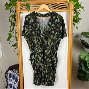 EMMA AND MICHELLE‎ CAMO V NECK DRESS​​​​​